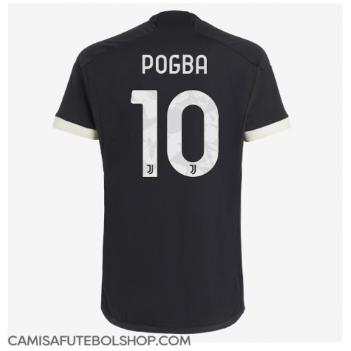 Camisa de time de futebol Juventus Paul Pogba #10 Replicas 3º Equipamento 2023-24 Manga Curta